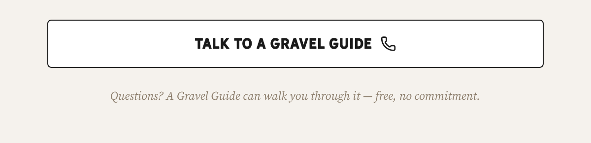 Talk to a Gravel Guide