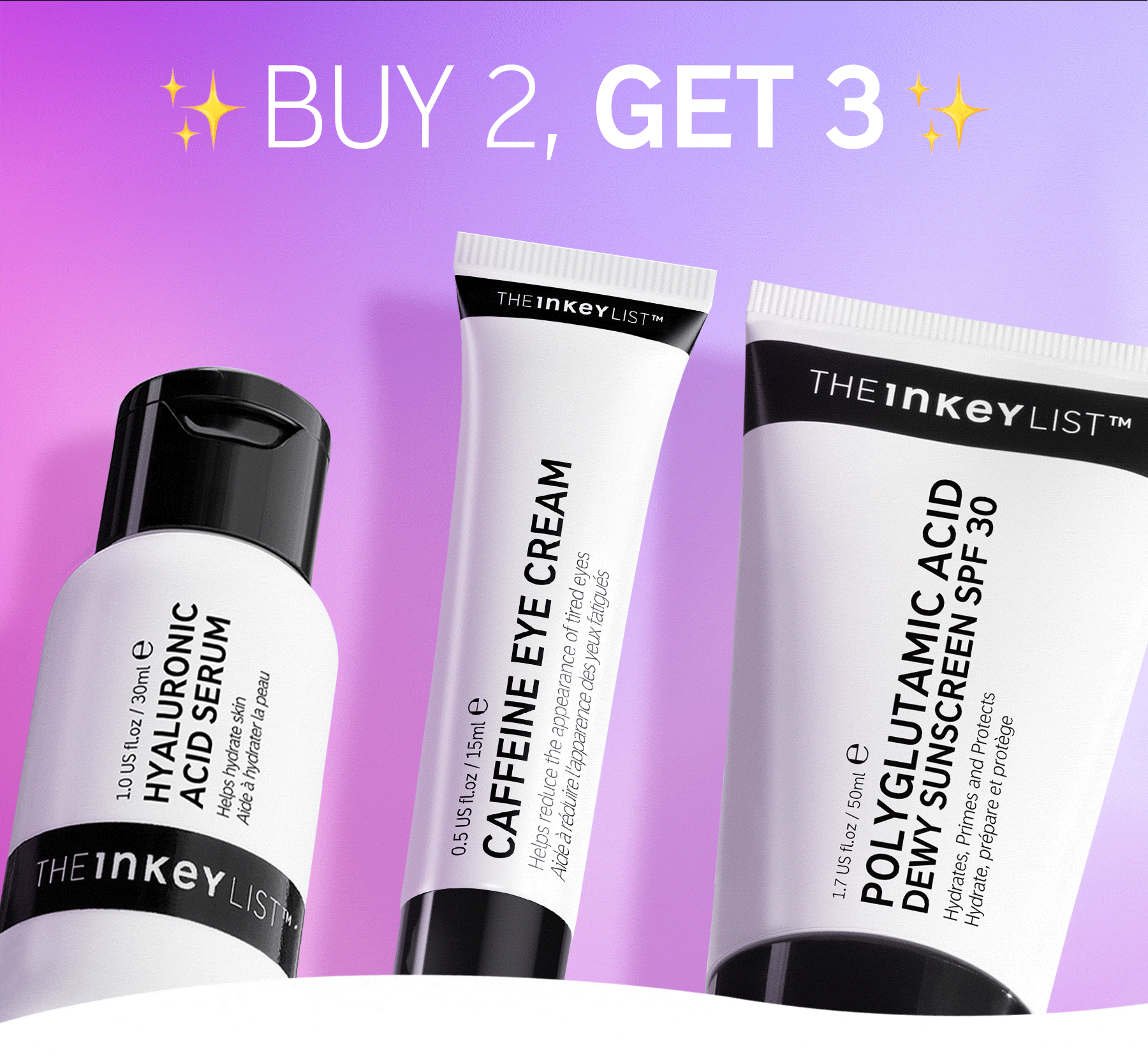 Buy 2, Get 1 FREE 🤩 The Inkey List