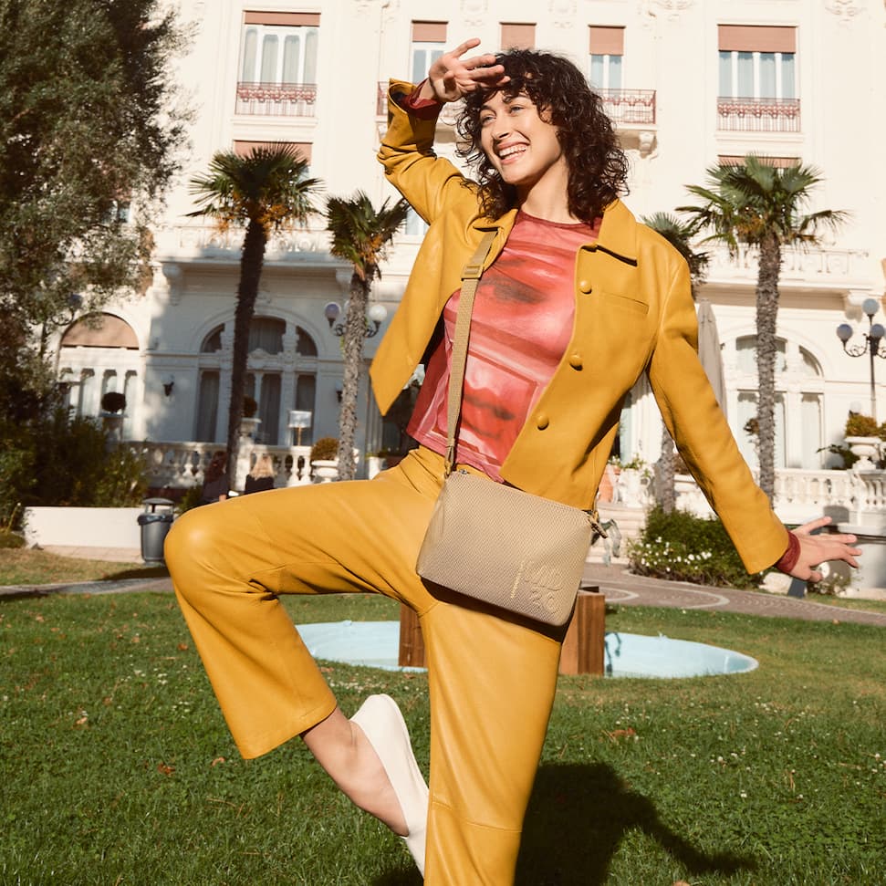 MANDARINA DUCK Sac à épaule bandoulière pétrole en cuir pour femme