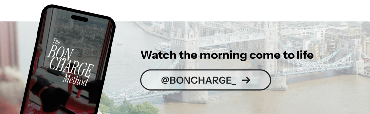 Watch the morning come to life. Visit @BONCHARGE_