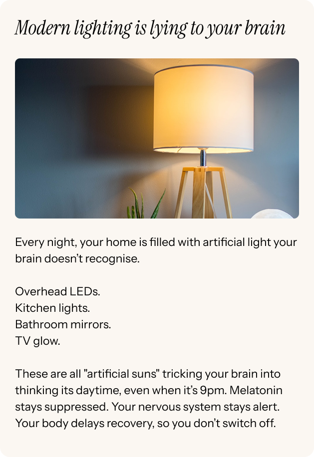 Modern lighting is lying to your brain 
