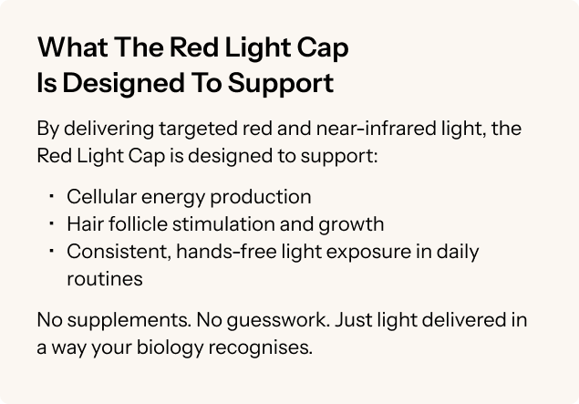 What The Red Light Cap Is Designed To Support