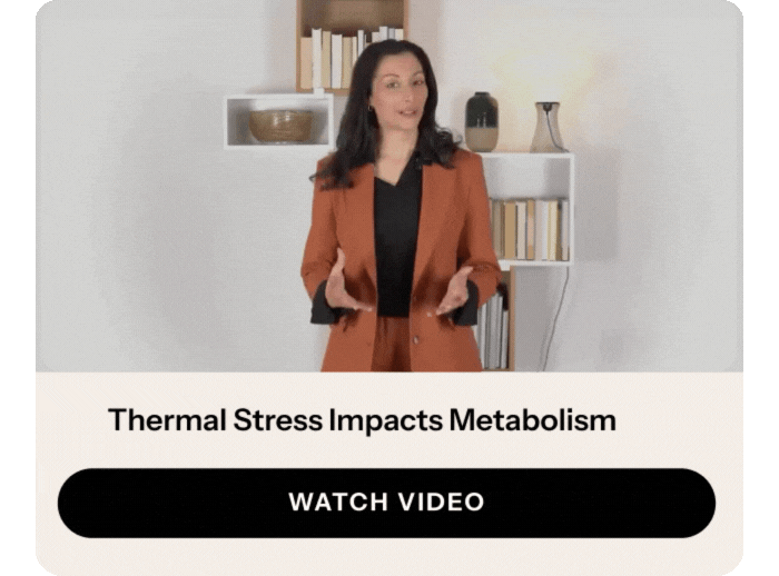 Thermal stress impacts metabolism