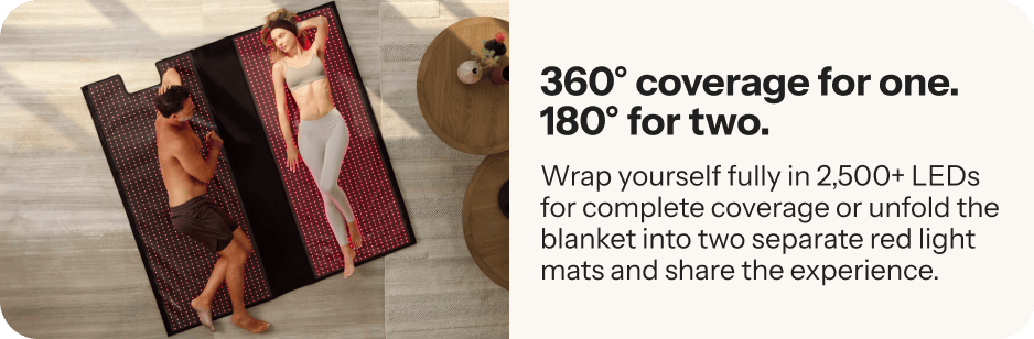 360° coverage for one. 180° for two