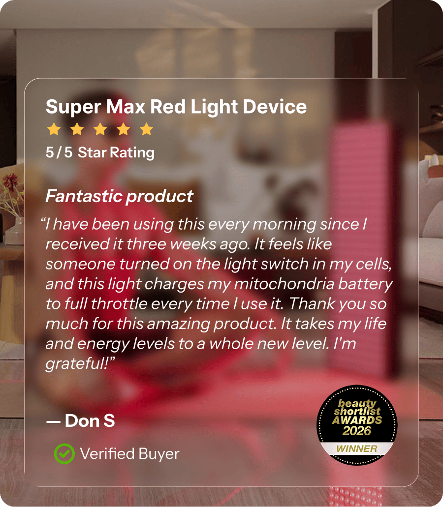 Super Max Red Light Device. 5/5 Star Rating