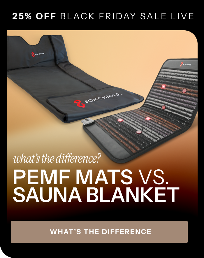 25% OFF Black Friday Sale Live - Whats the difference? PEMF Mats Vs. Sauna Blanket