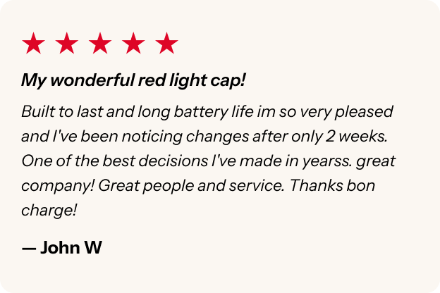 My wonderful red light cap