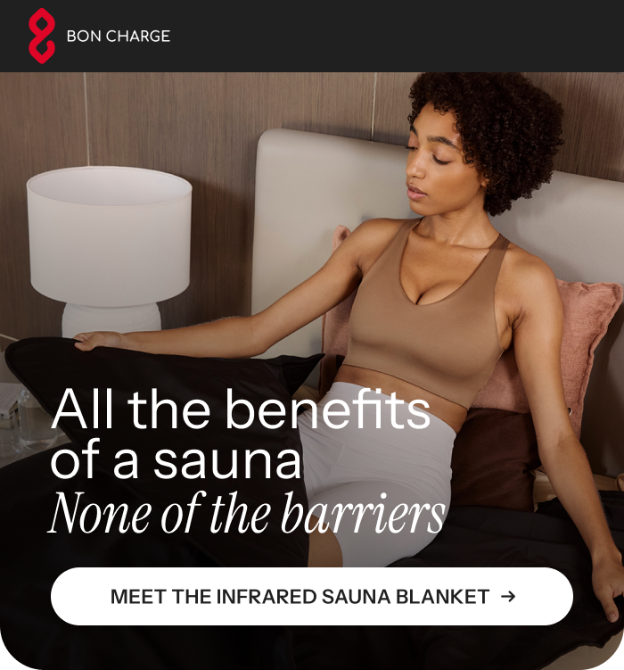 All the benefits of a sauna. None of the barriers 
