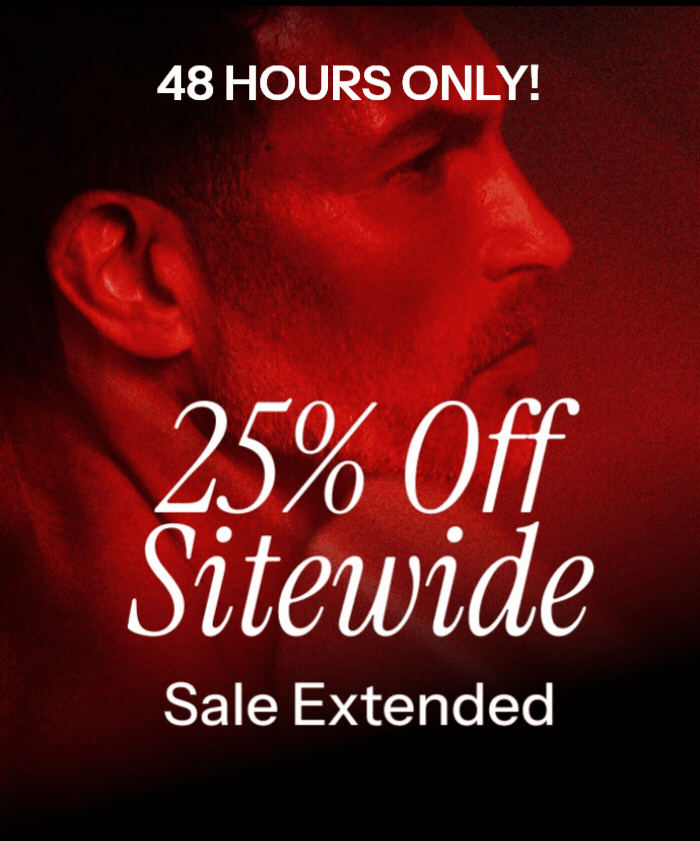 25% off sitewide. Sale extended