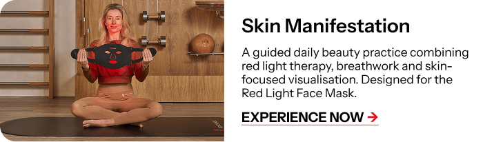 Skin Manifestation with Red Light Face Mask