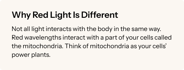 Why Red Light Is Different