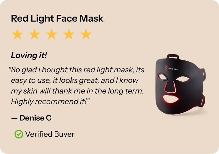 5 Star Red Light Face Mask. Shop Now