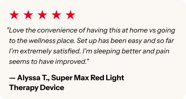 "Love the convenience of having this at home vs going to the wellness space"