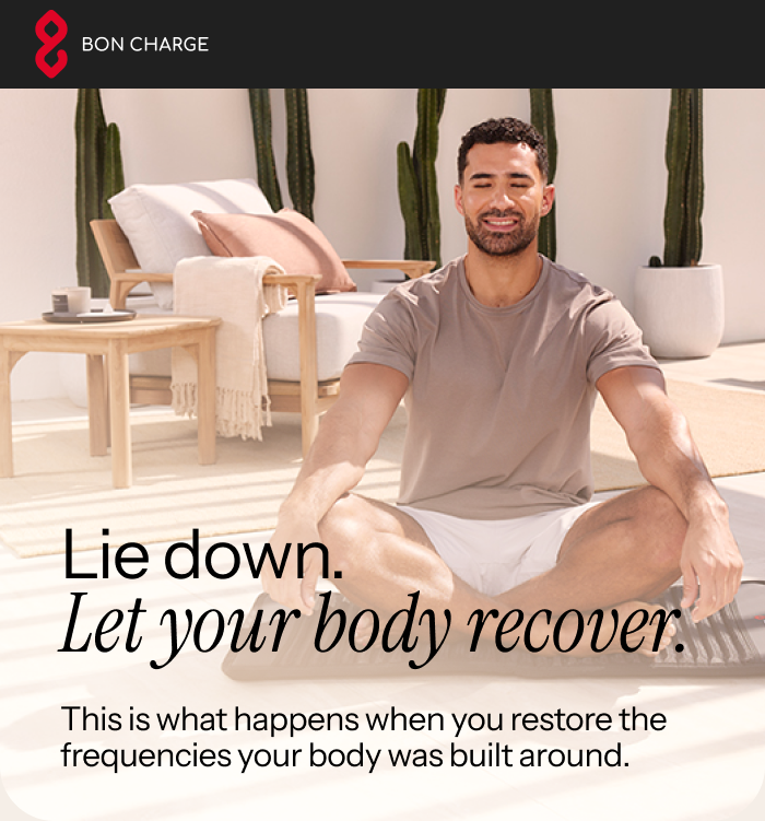 Lie down. Let your body recover. This is what happens when you restore the frequencies your body was built around