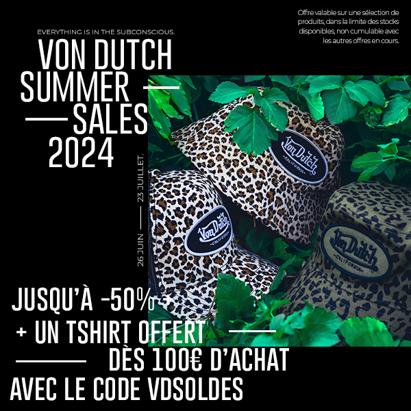 Jusqu'à 50% de réduction + 1 t-shirt offert dès 100€ d'achat