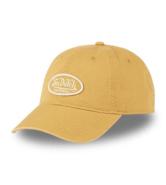 Casquette Vondutch Jaune Dad cap Strapback / Boucle LOG