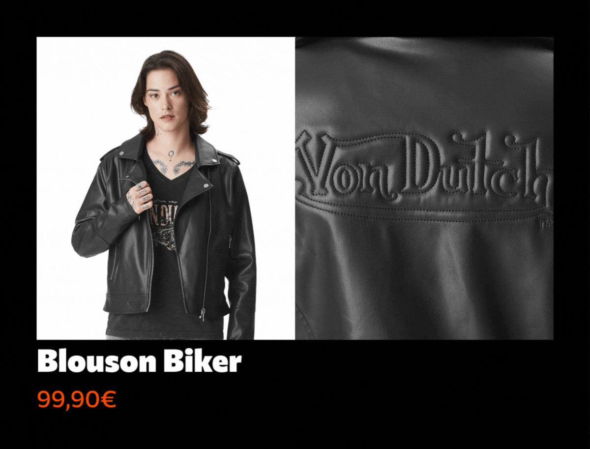 BLOUSON BIKER