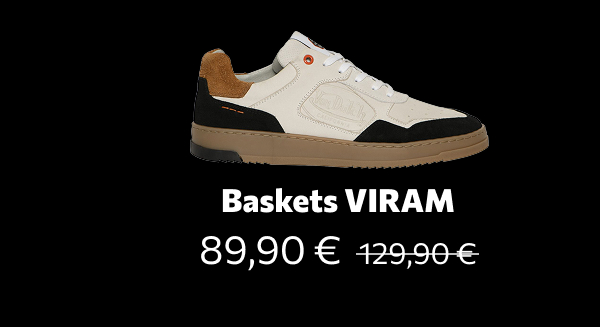 Baskets basse blanches "Viram"