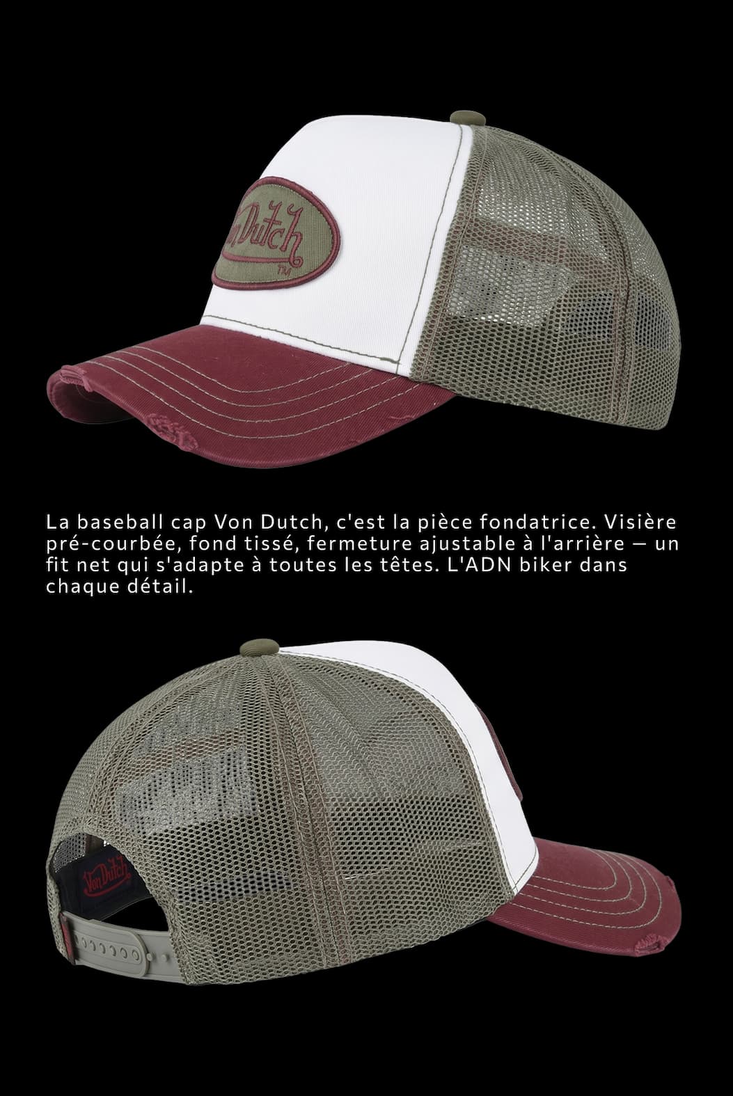 Casquette Von Dutch Trucker avec filet Sum
