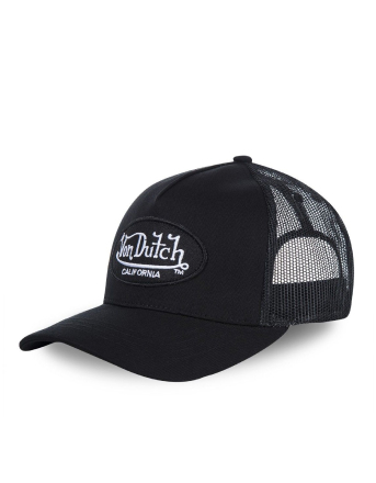 Casquette Vondutch Noire Trucker Strapback / Boucle LOFB