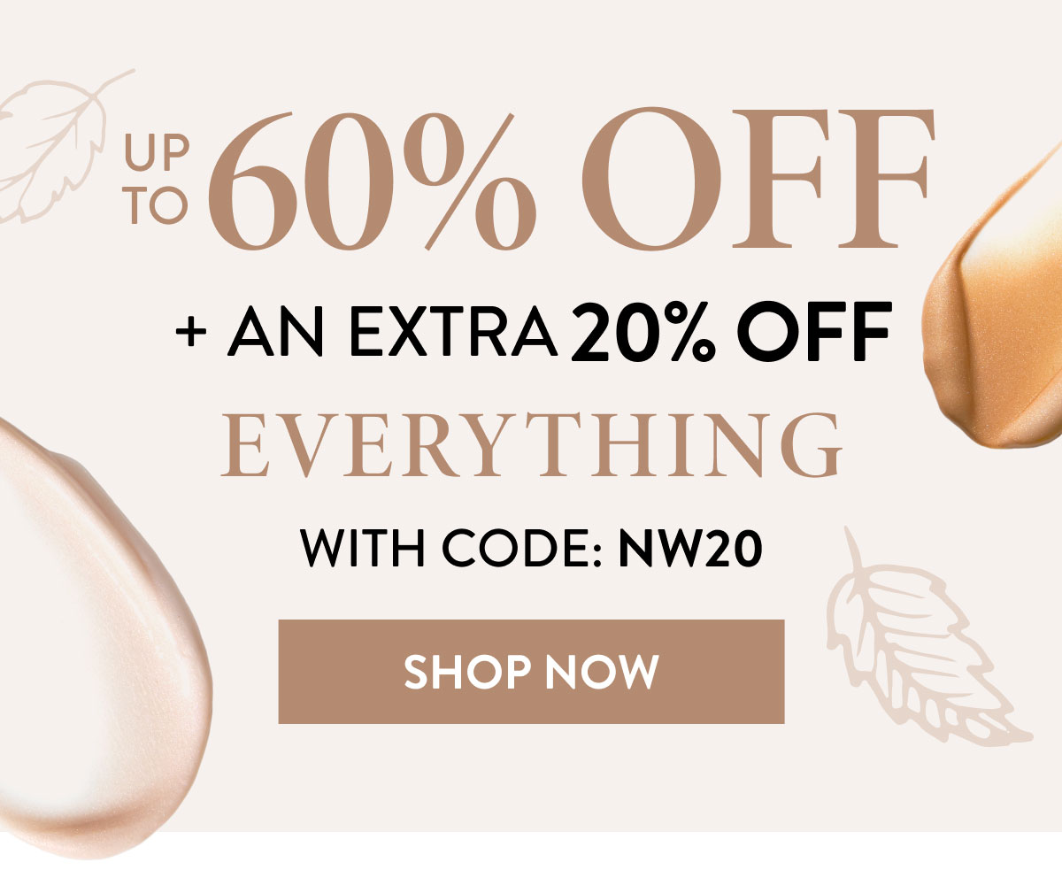 Up To 60% Off + An Extra 20% OFF Everything | With Code: NW20 - Shop Now