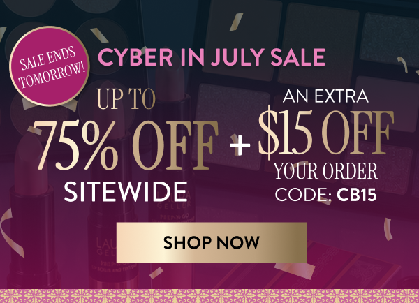 Up To 75% Off Sitewide + An Extra $15 Off Your Order Code: CB15 | Shop Now