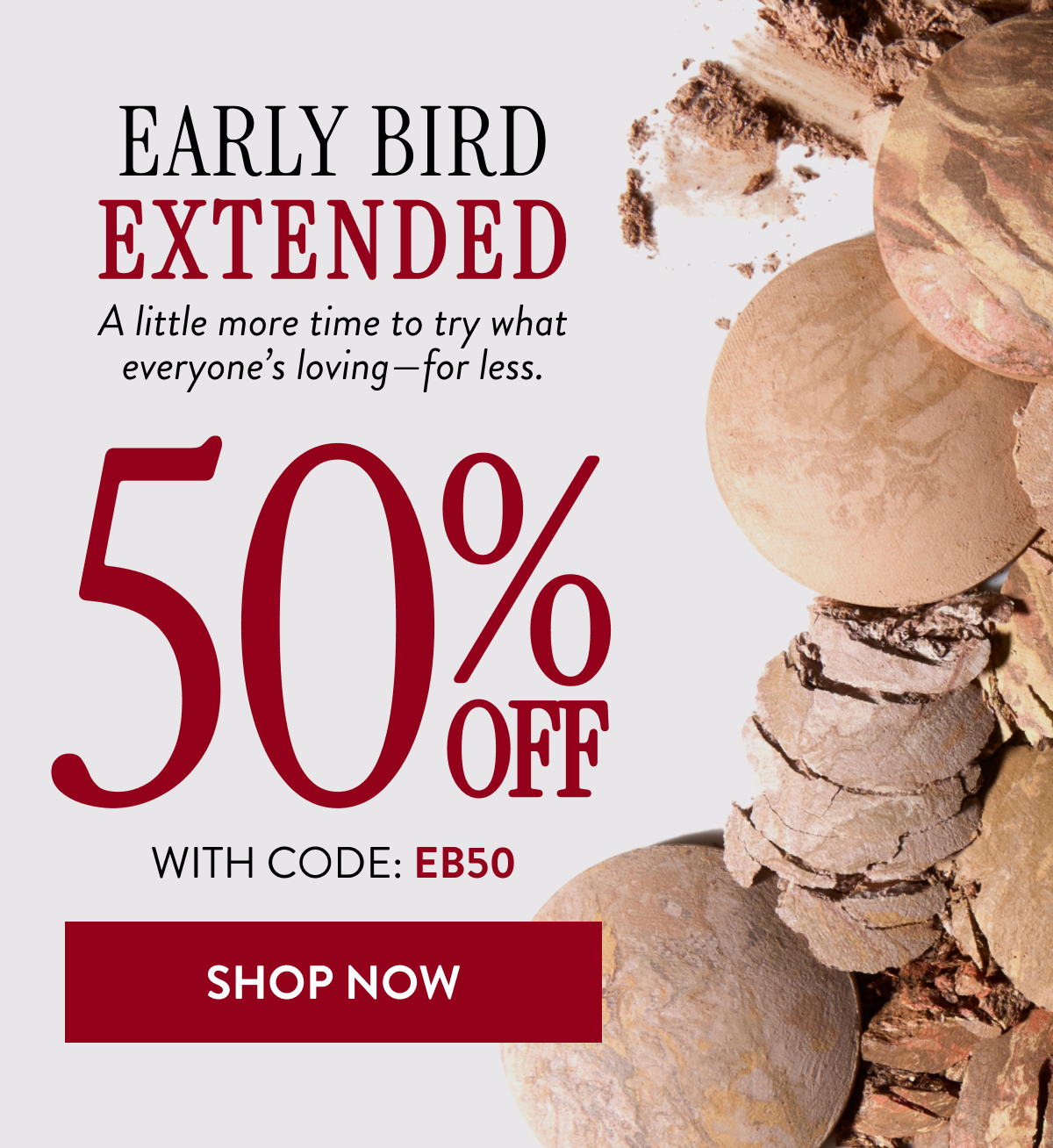 Early Bird Extended | 50% OFF with code: EB50 | Shop Now