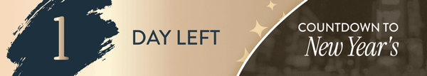 1 Days Left | Countdown to New Year's