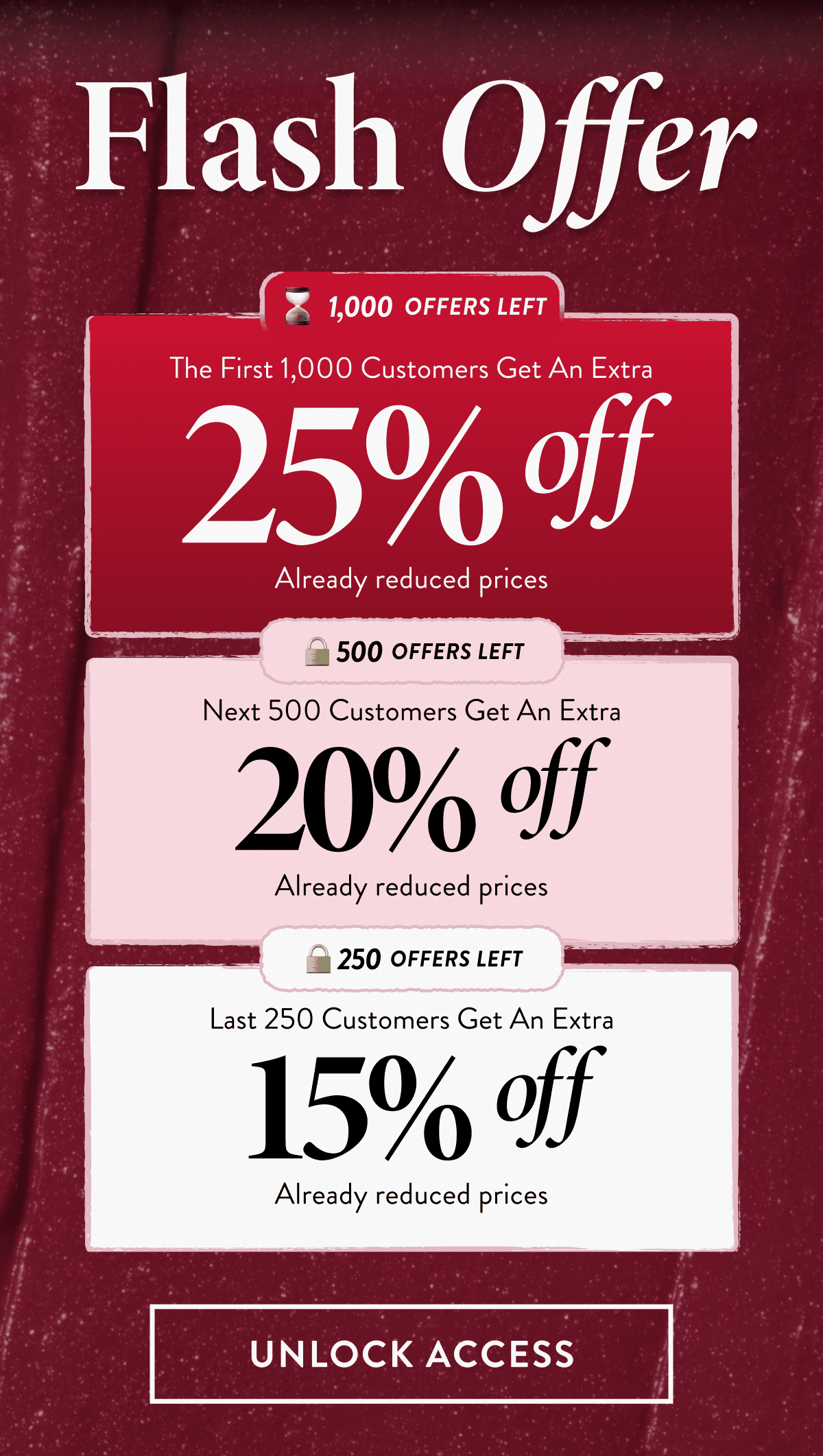 Flash Offer | UNLOCK ACCESS