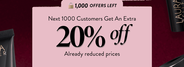 20% OFF Already Reduced Prices