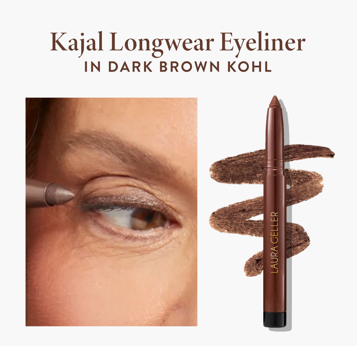 Kajal Longwear Eyeliner in Dark Brown Kohl