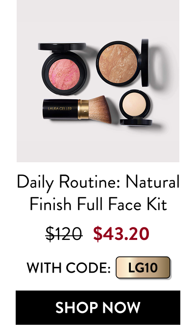 Daily Routine: Natural Finish Full Face Kit | Shop Now