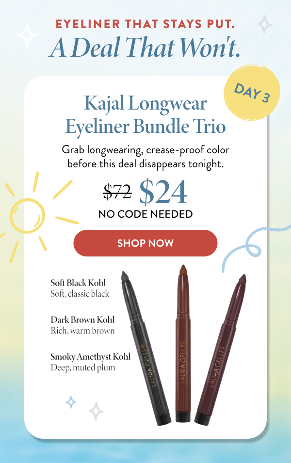 Kajal Longwear Eyeliner Bundle Trio | Shop Now