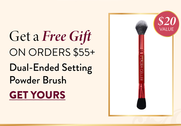 Get a Free Gift on orders $55+ | Dual-Ended Setting Powder Brush | Get Yours