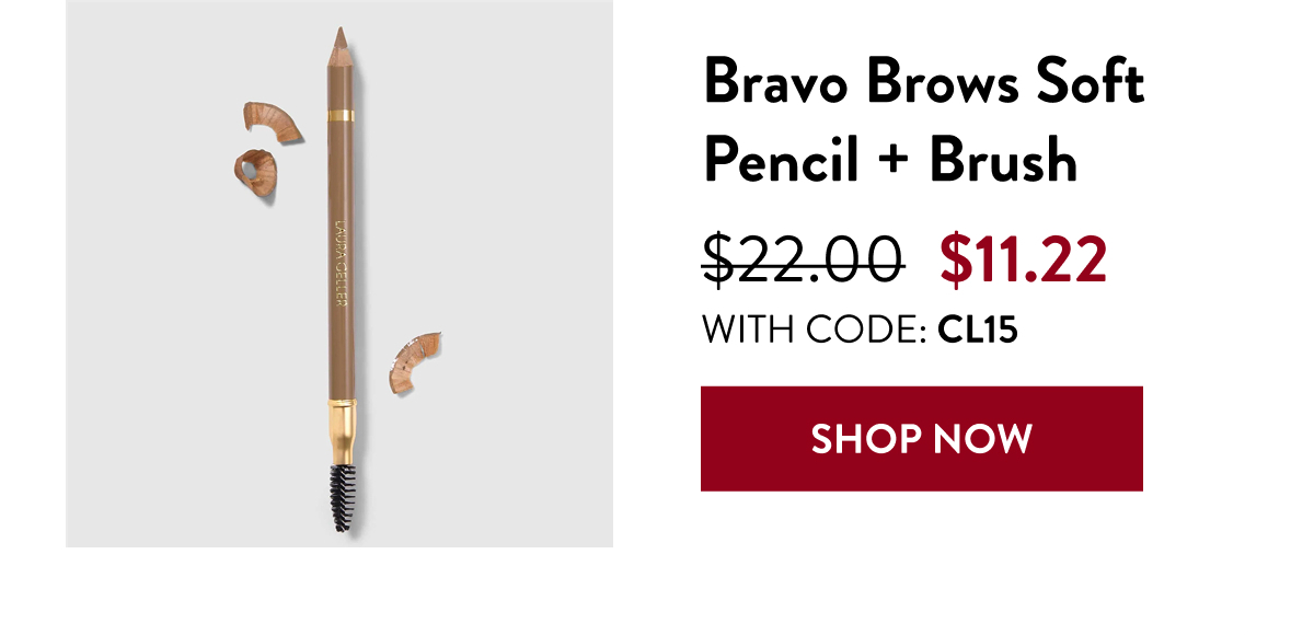 Bravo Brows Soft Pencil + Brush | With Code: CL15 | Shop Now