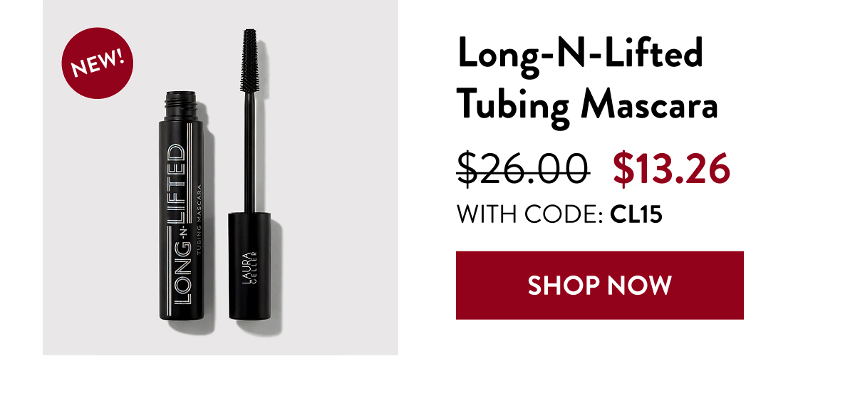 Long-N-Lifted Tubing Mascara | With Code: CL15 | Shop Now