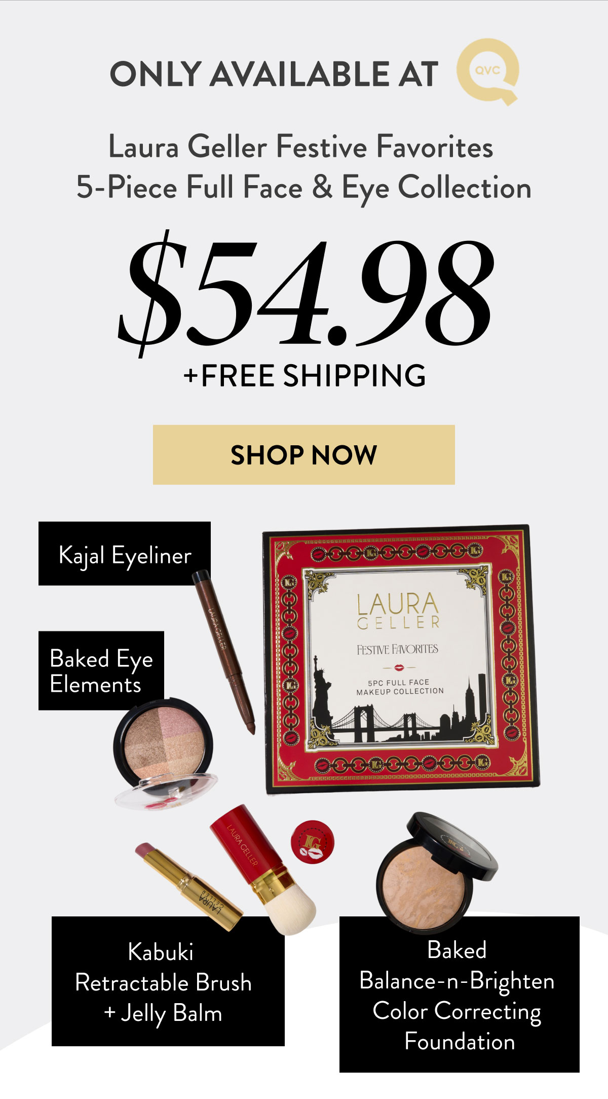 Only Available at QVC - 5-Piece Full Face & Eye Collection | Shop Now