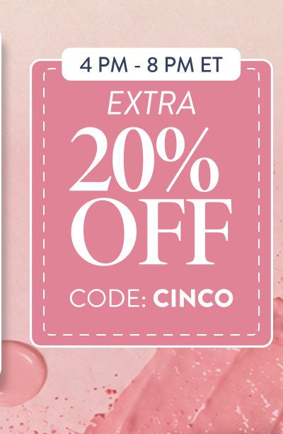 Extra 20% OFF | Code: CINCO