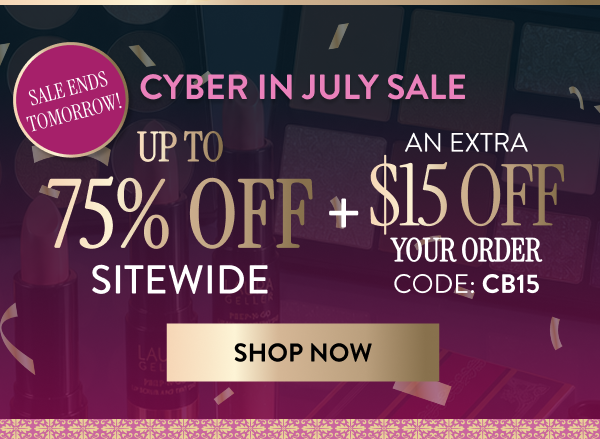 Up To 75% Off Sitewide + An Extra $15 Off Your Order Code: CB15 | Shop Now