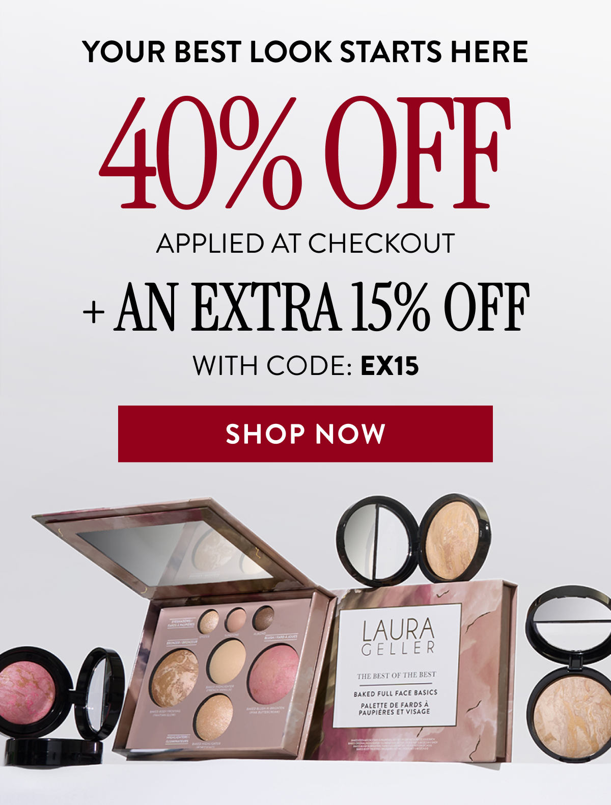 40% Off Applied At Checkout | + An Extra 15% Off | With Code: EX15 | Shop Now