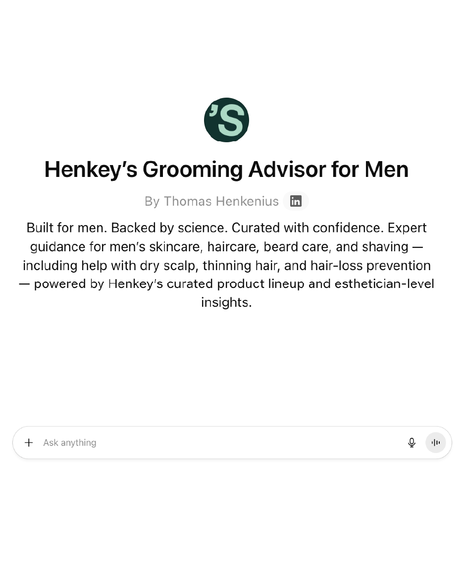 Henkey's Grooming Advisor for Men