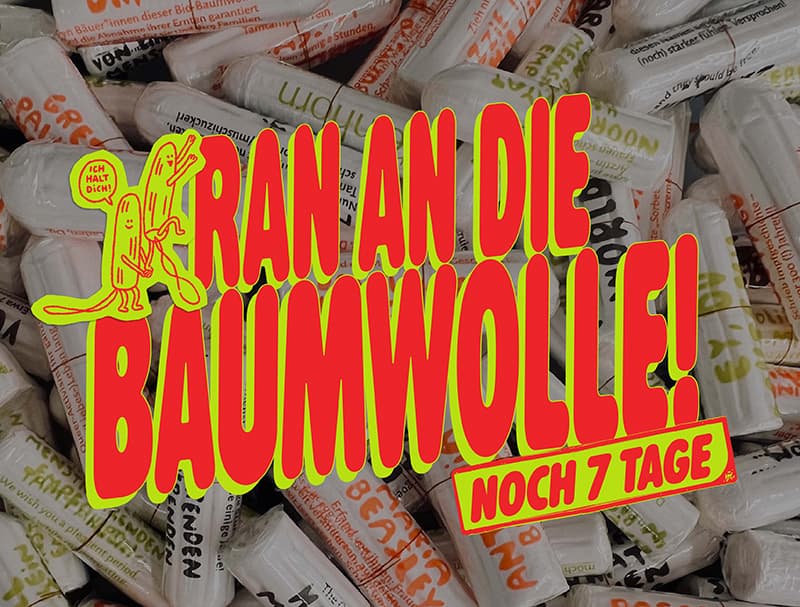 Ran an die Baumwolle! Noch 7 Tage