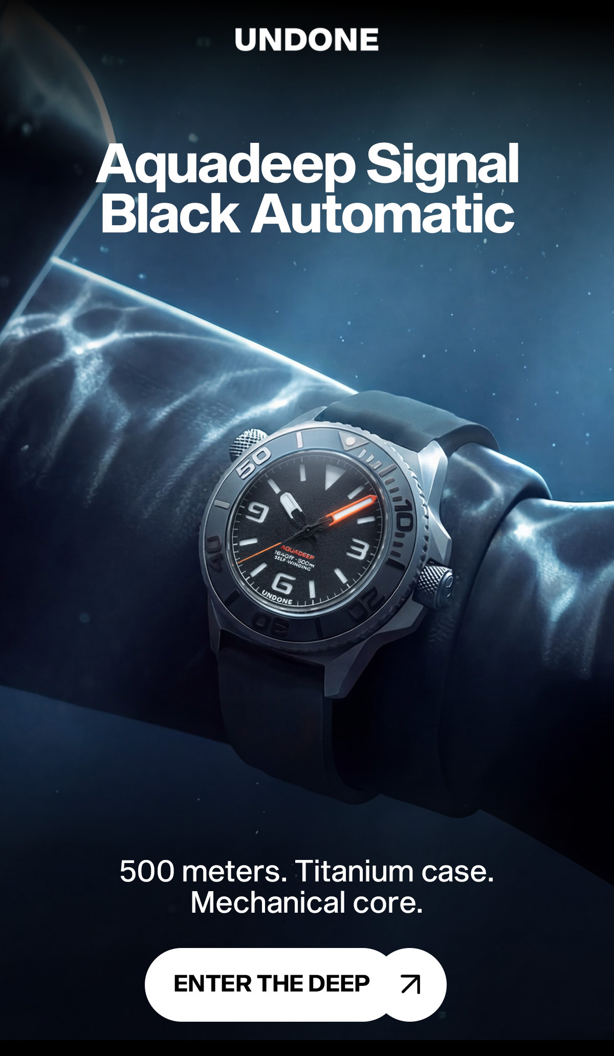 Undone Highlights Customization Options for AquaDeep Signal Black Automatic
