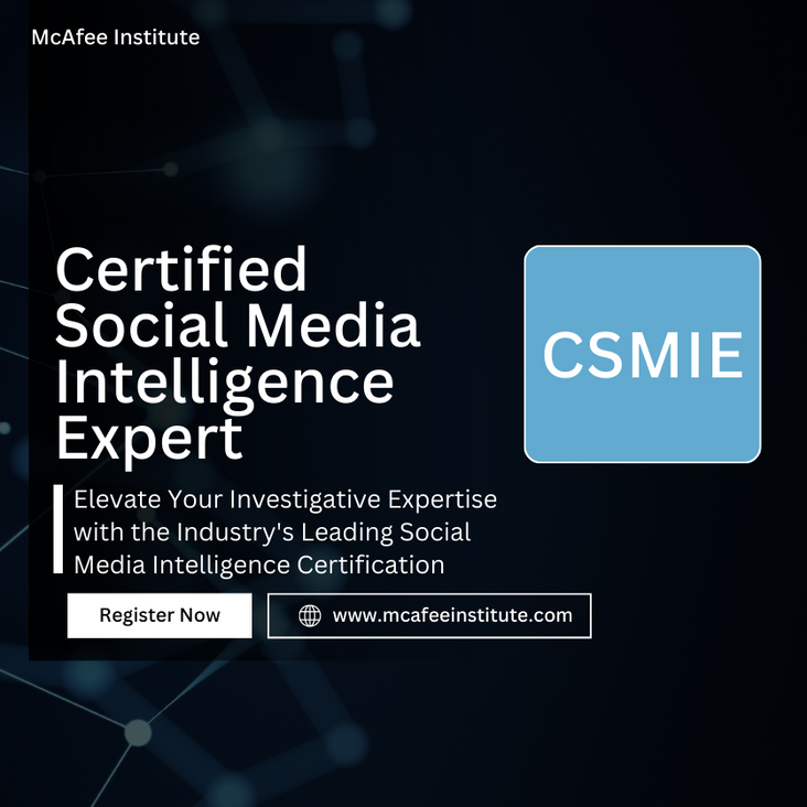 Certified Social Media Intelligence Expert CSMIE
