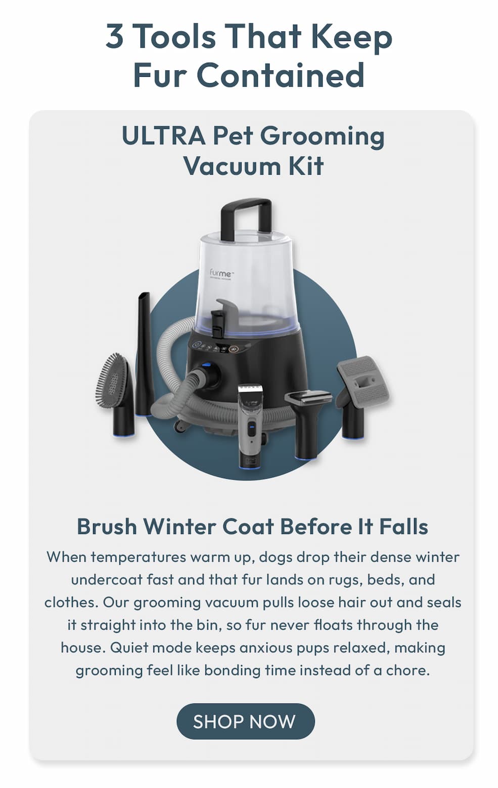 Ultra Pet Grooming Vacuum