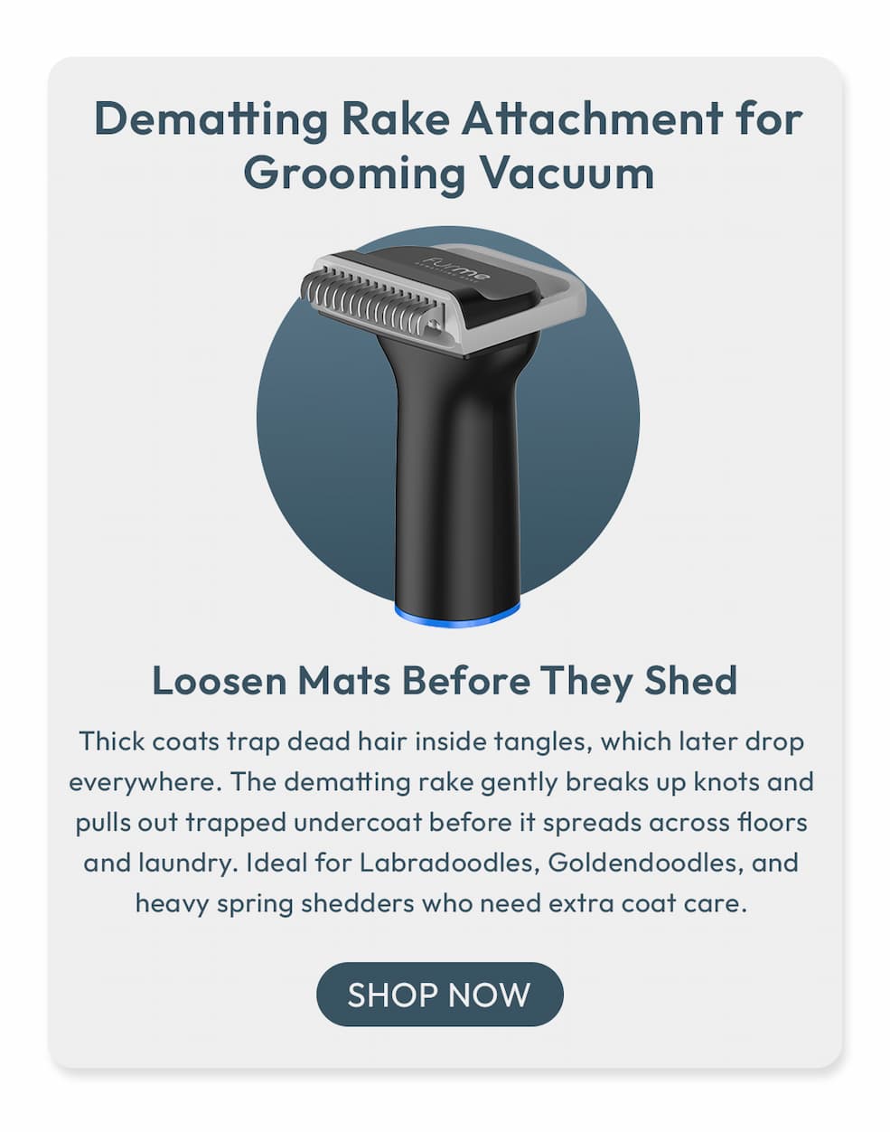 Dematting Rake Attachment
