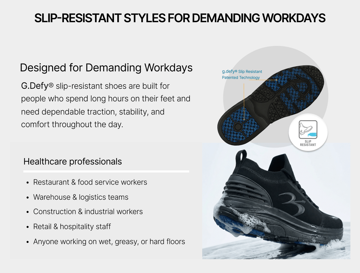 Slip-Resistant Styles for Demanding Workdays