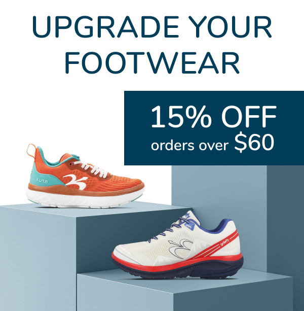 Upgrade Your Footwear with 15% Off Orders Over $60