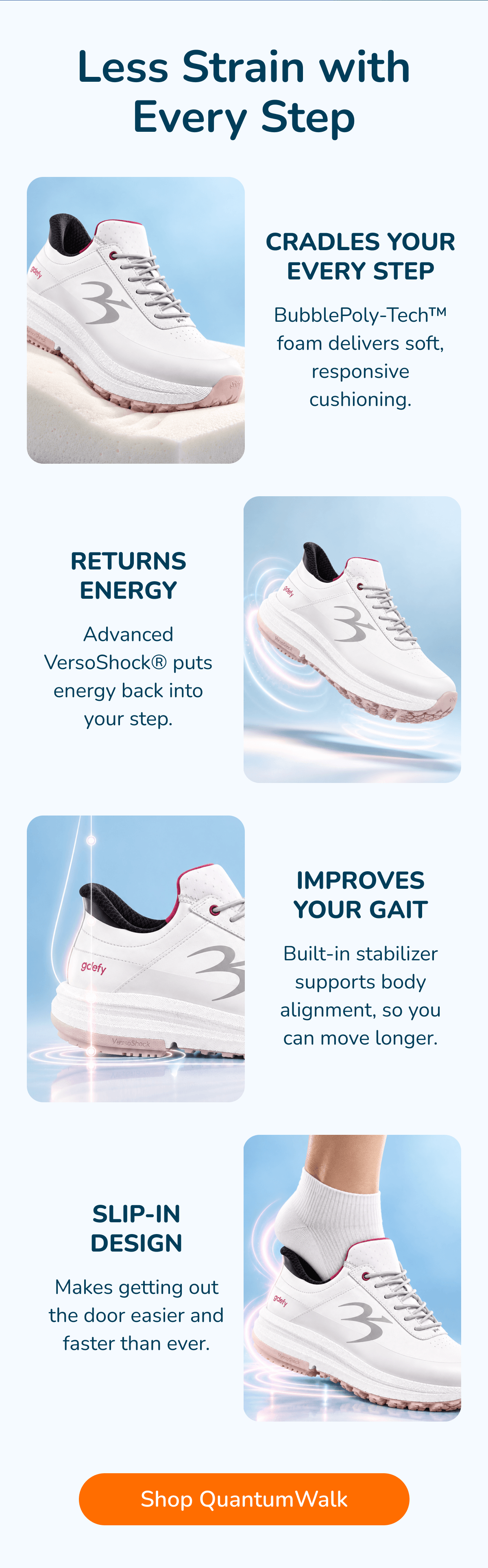 Less Strain with Every Step