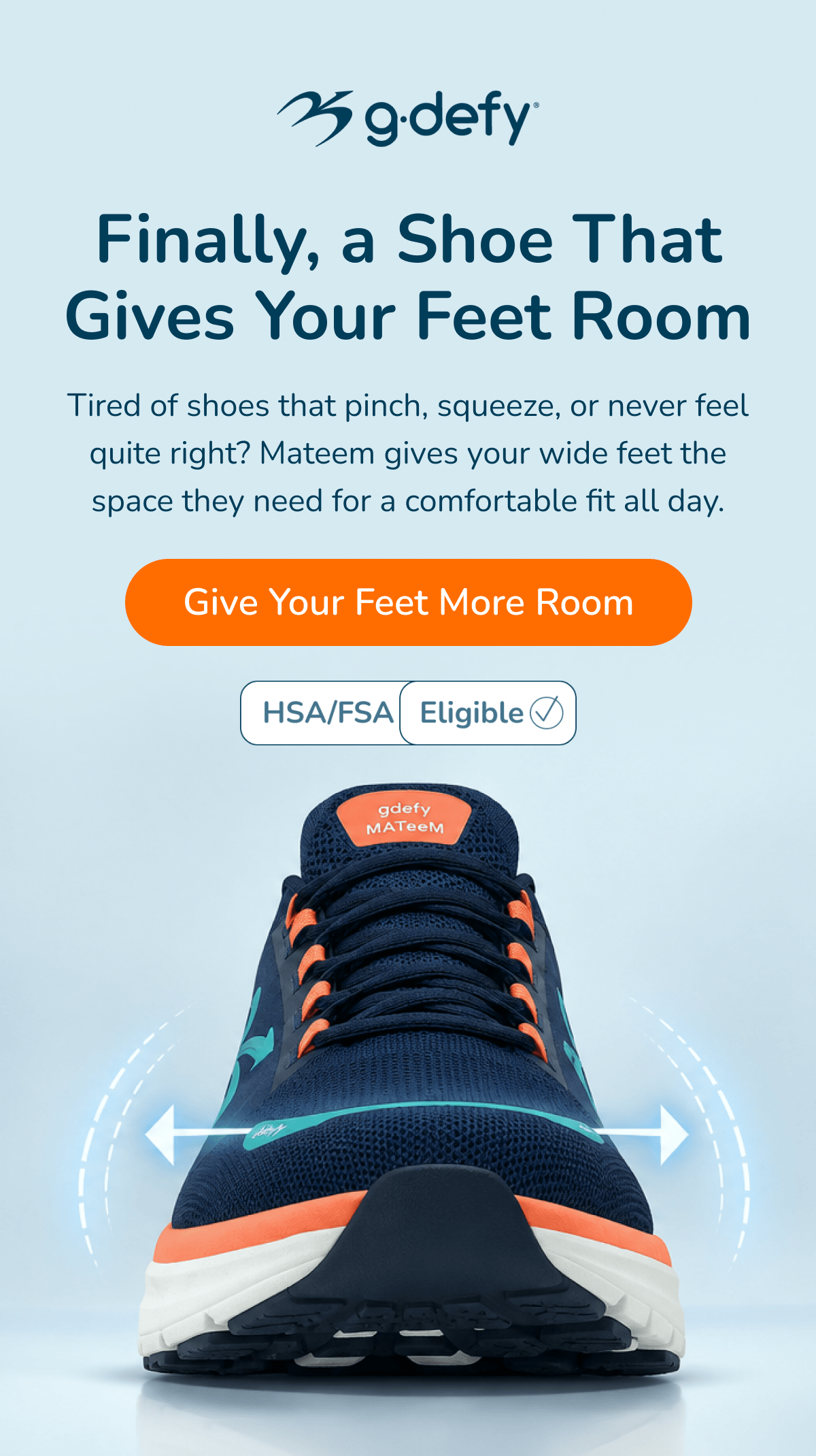 Finally, A Shoe That Gives Your Feet Room
